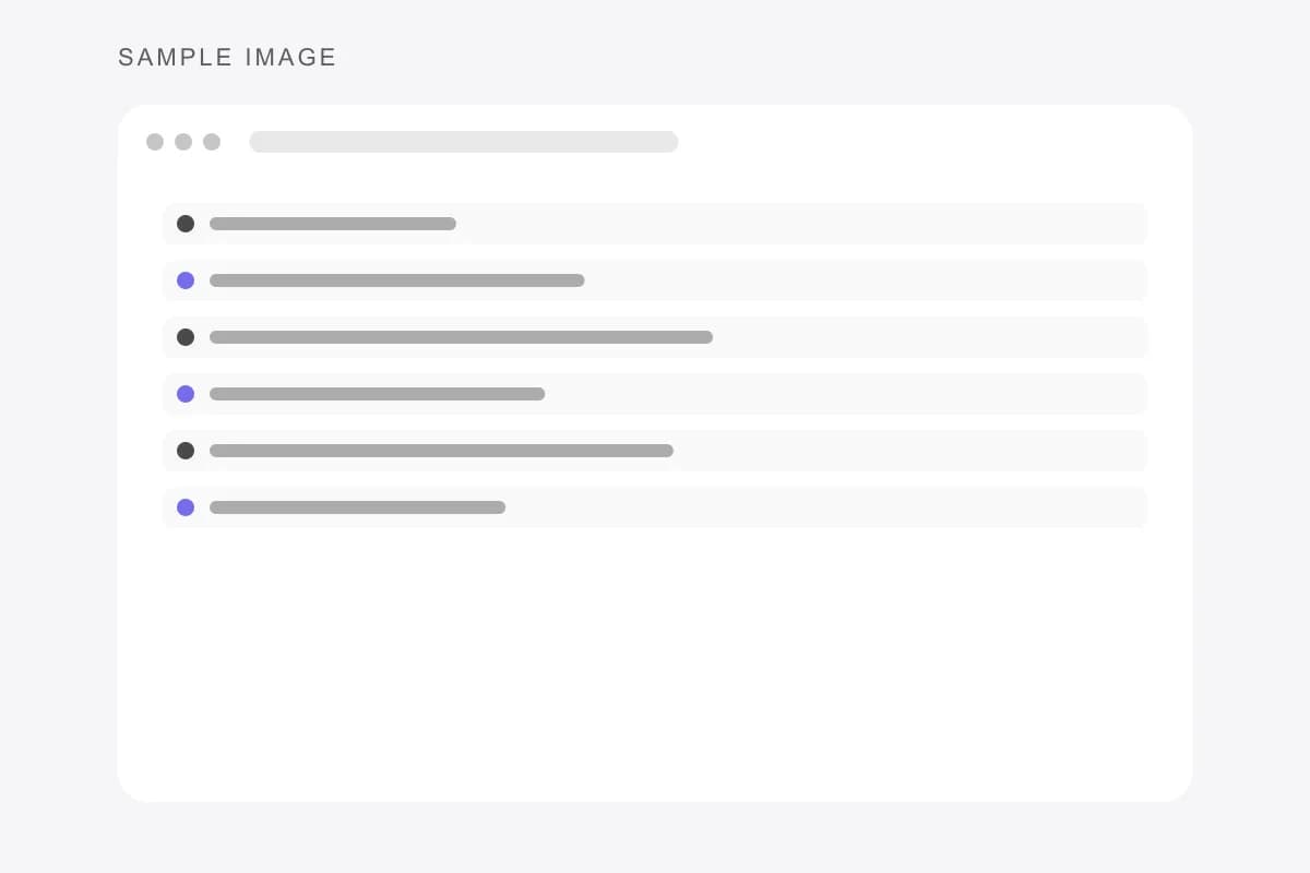 Placeholder screenshot of an API dashboard