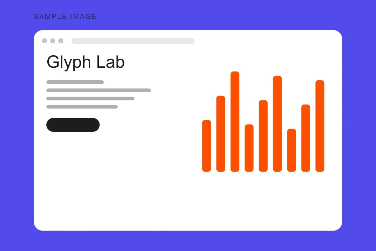 Placeholder preview of the Glyph Lab interface