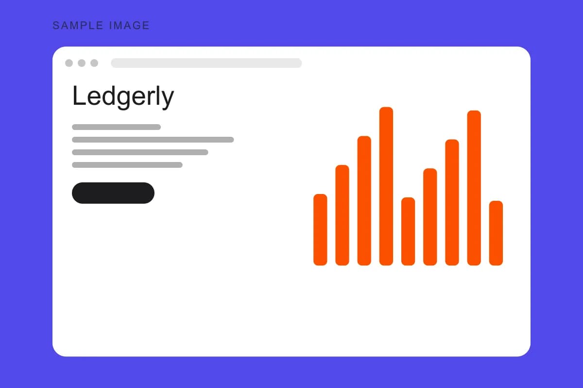 Placeholder preview of the Ledgerly interface