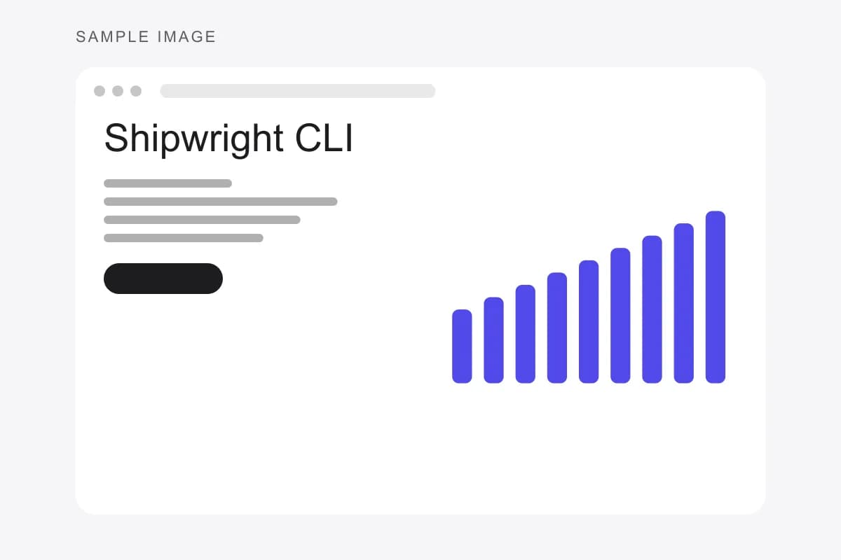 Placeholder preview of the Shipwright CLI interface